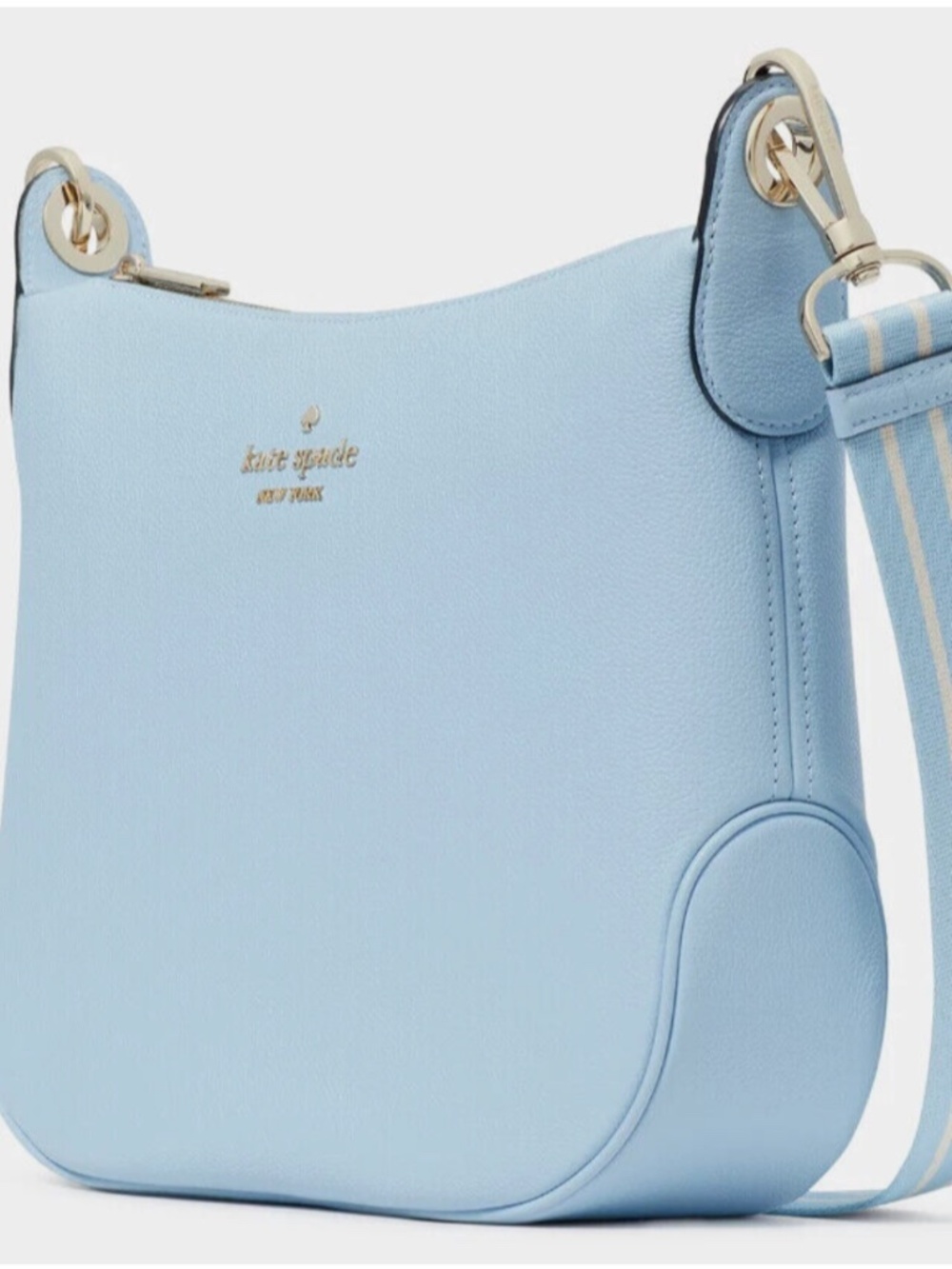 Kate Spade Rosie Large Crossbody Celeste Blue Leather